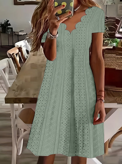 💋【🏆Legnépszerűbb】Plus Size női lezser, középhosszú, egyszerű ruha ✅️Utánvétes fizetés elérhető