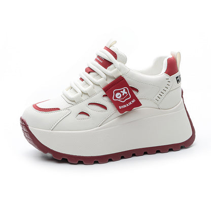 👟✨【+5 cm de altura】Zapatillas deportivas casuales con suela gruesa: modernas, cómodas y fáciles de combinar 💫