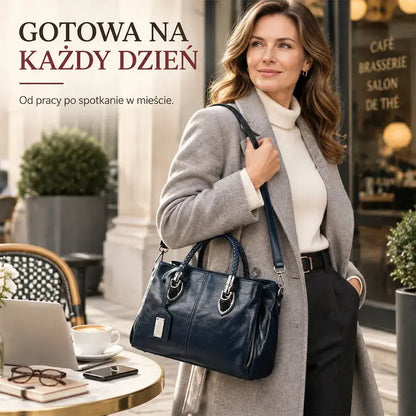 👜【50% sleva】Vintage bostonská kožená kabelka, měkká kožená taška, lze nosit na jednom rameni