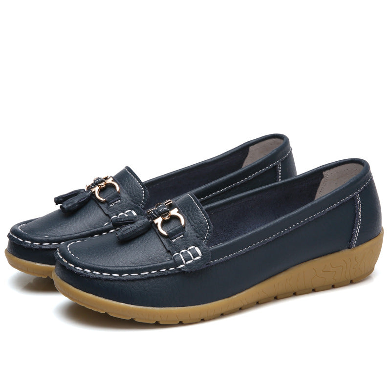 😍【35-44】 Zapatos de cuero para mujer de moda primavera-verano 2026 nuevos