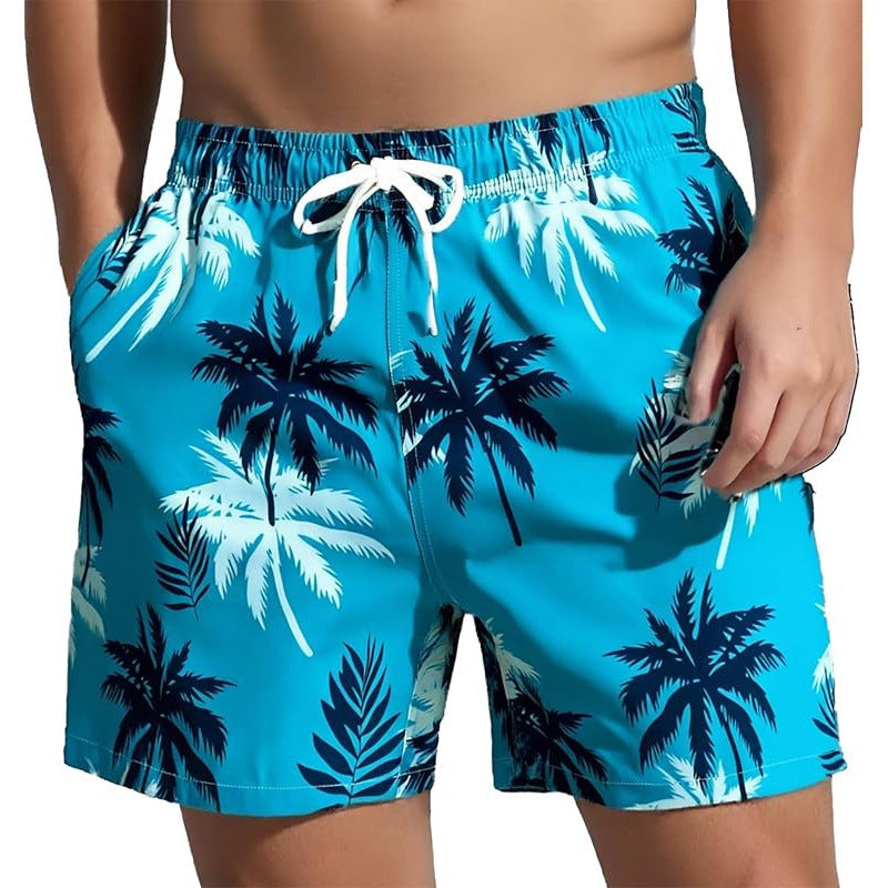 🌴【S-3XL】Pantalones cortos de playa estampados de secado rápido para hombre