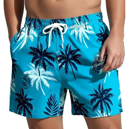 🌴【S-3XL】Pantalones cortos de playa estampados de secado rápido para hombre