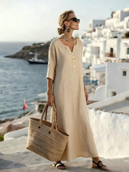 ☁️Último día - 50% de descuento👗【S-3XL】Vestido de verano para mujer, ajustado y transpirable✨Pago contra entrega