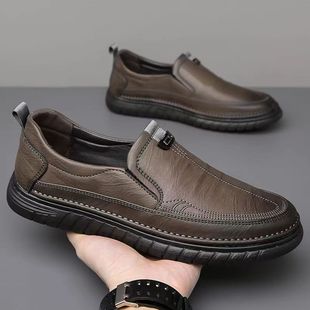 ❤️❤️【39-44】👞Zapatos casuales de piel para hombre, nuevo estilo de verano.
