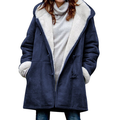 🐏🥼💖【Nueva colección de invierno 43% de descuento】2026 Abrigo de mujer elegante y cálido de ante con forro polar, S-5XL, abrigo de invierno/para el día a día