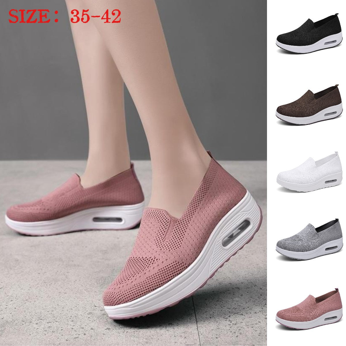 😍😍 [Tallas 35-42] Zapatos deportivos casuales de plataforma para mujer