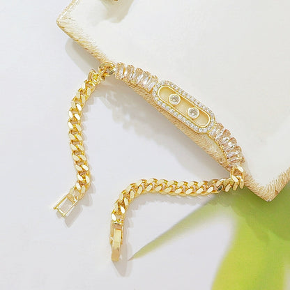 ✨ ¡50% de descuento! 🔷Nueva pulsera de oro de 18 quilates para mujer