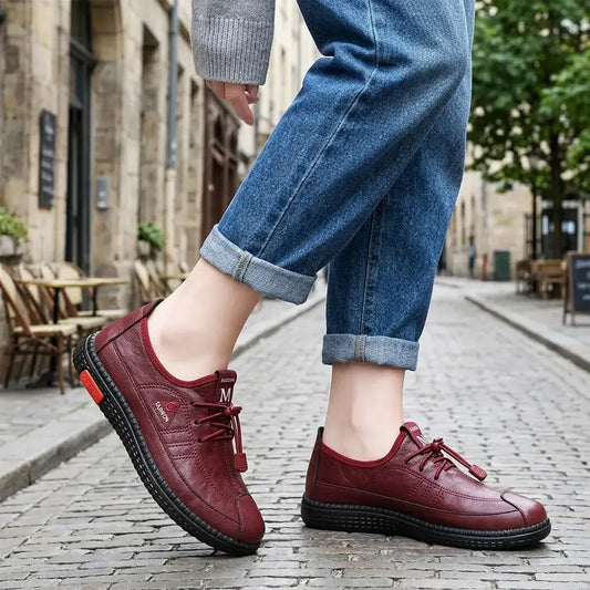👟【35-41】Zapatos casuales impermeables para mujer con suela blanda, adecuados para personas mayores.