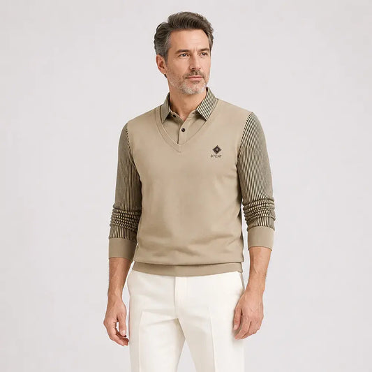 👔Rebajas de fin de año🔥【M-4XL】Conjunto de dos piezas de cachemir premium para hombre, cálido y versátil.