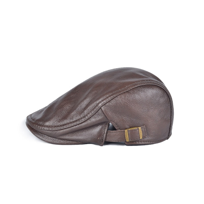🐏【56-60CM】 Gorro de piel de oveja de tamaño ajustable para hombre.
