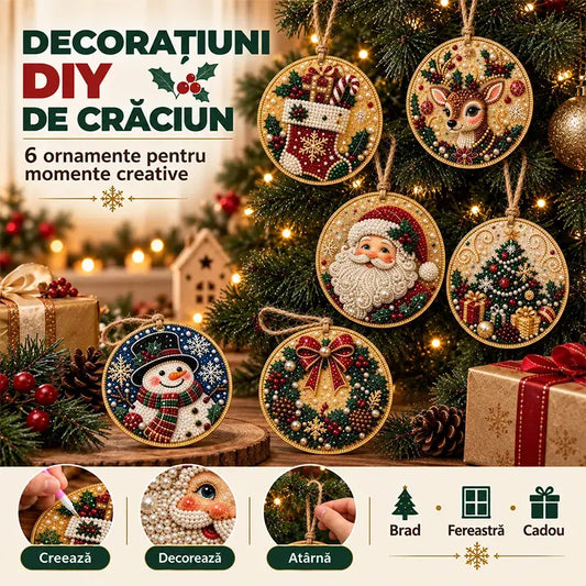 🎄✨ Kit 6 Adornos Navideños de Madera DIY – Para Pintar y Personalizar | Manualidades Navideñas en Familia 🖌️