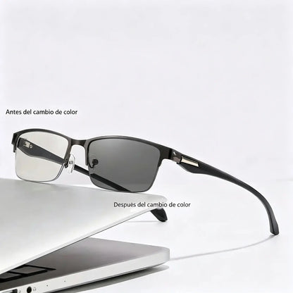 Nuevas gafas de lectura semial-aire para adultos de mediana y avanzada edad, que combinan características de enfoque variable, multifocalidad, fotocromía y protección contra la luz azul.