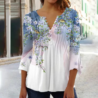 😍【Időkorlátozott ajánlat】Stílusos női V-nyakú póló [S-5XL]