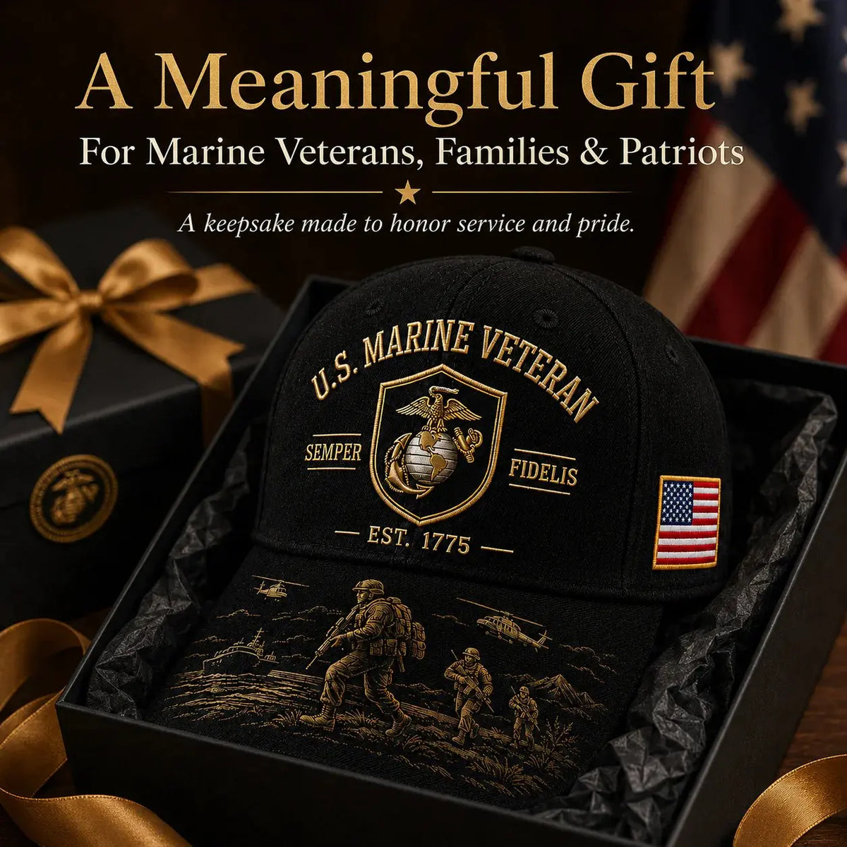 🤠🧢Gorra de Lealtad Eterna del Cuerpo de Marines