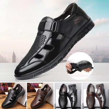 😎👞【39-44】🔥2026 Sandalias de cuero transpirables para hombre de verano