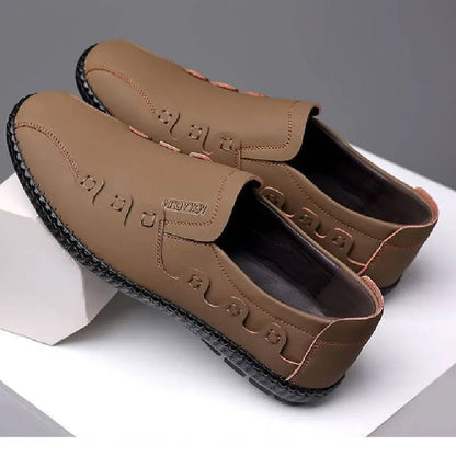 【38-44】Zapatos casuales de cuero genuino transpirables para hombre
