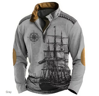 【XS-5XL】🔥Oferta por tiempo limitado: 38% de descuento🔥 Polo de velero de cuello alto para hombre, nuevo estilo 2026, suave y cómodo