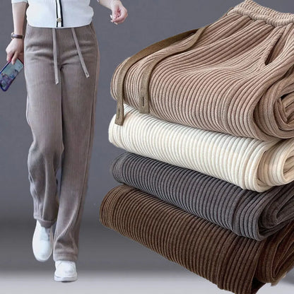👖【40-110KG】🔥【Kupite jedan, dobijte jedan gratis】✅Nove baršunaste ležerne hlače širokih nogavica, vrlo udobne za nošenje.
