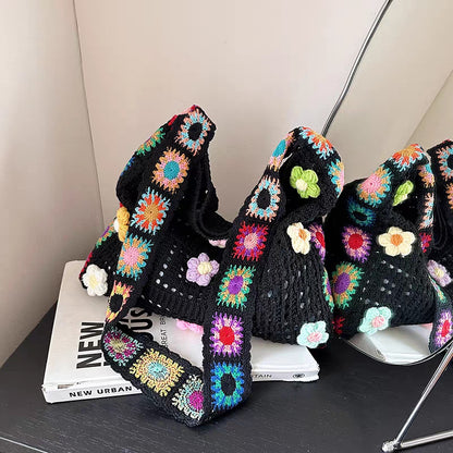 📢📢¡50% DE DESCUENTO! ⏰Bolso de hombro étnico de crochet para mujer