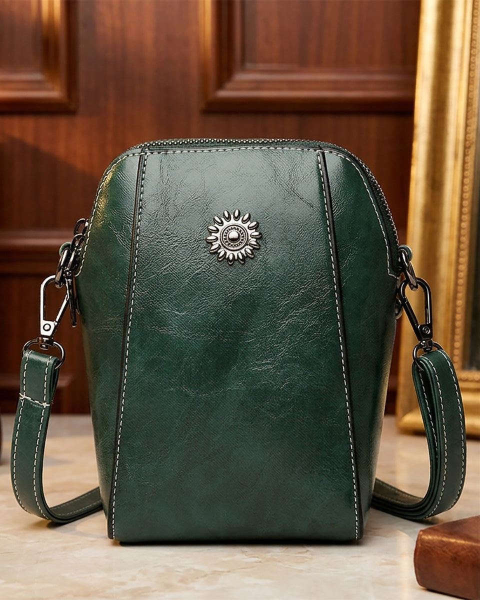 🔥👜 [Oferta Flash] 💖 Nuevo Bolso Multifunción 2026: Mini Bandolera de Piel Genuina, Elegante y Compacta.