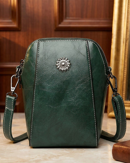 🔥👜 [Oferta Flash] 💖 Nuevo Bolso Multifunción 2026: Mini Bandolera de Piel Genuina, Elegante y Compacta.