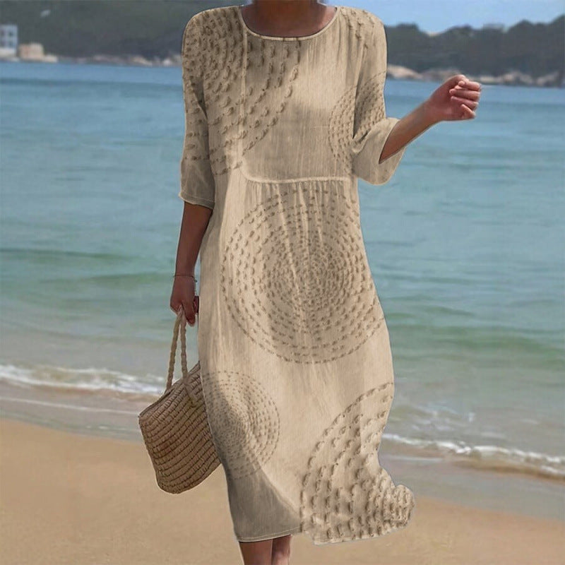 👗 ¡Último día con un 50 % de descuento! 【XS-4XL】Elegante vestido casual de verano: transpirable, cómodo, versátil y favorecedor.