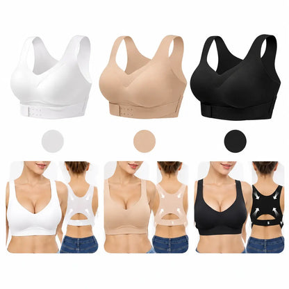 【✨Compra uno y llévate dos gratis - Pack de 3】Sujetador moldeador para mujer, corrige la línea de la espalda💋