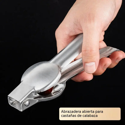 👍🌰Abrecastañas de acero inoxidable – Cortador de castañas fácil y rápido