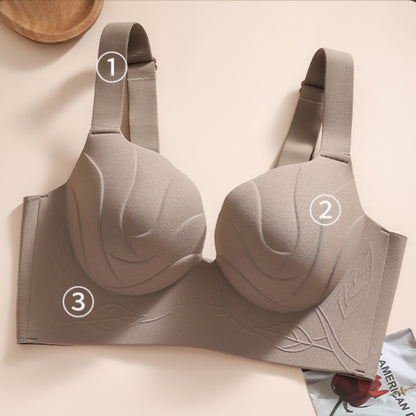 【Compra 1 y llévate 1 gratis】【2 piezas】Nuevo sujetador de talla grande para mujer, cómodo, con buen soporte, anticaída y con efecto push-up.