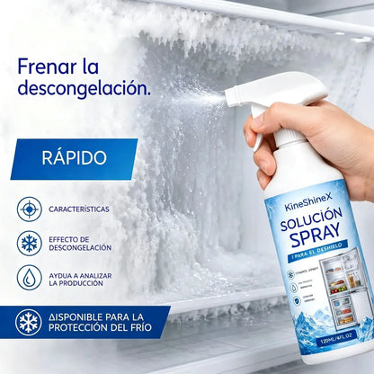🔥【2 botellas por 28 euros】❄️ Nuevo spray descongelante 2026 🧡 Elimina rápidamente el hielo del congelador