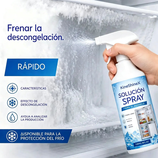 🔥【2 botellas por 28 euros】❄️ Nuevo spray descongelante 2026 🧡 Elimina rápidamente el hielo del congelador