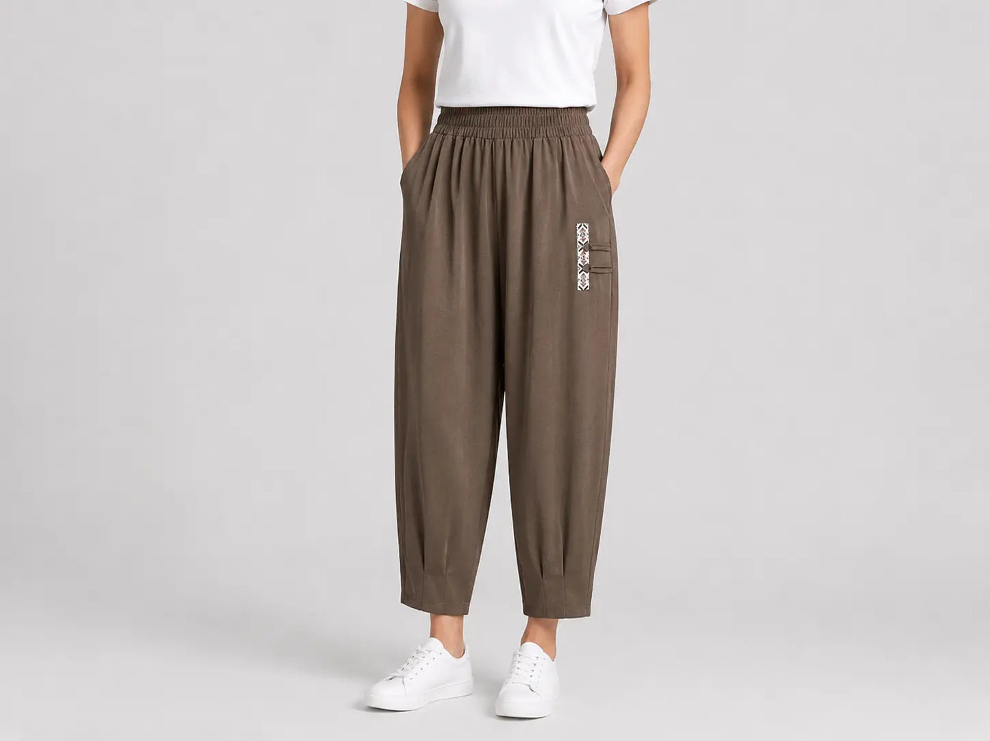 🔥【50% de descuento】🔥【M–4XL】 👖 Pantalones de verano ligeros y transpirables de algodón y lino - pantalones modernos e informales hasta el tobillo