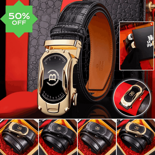🔥【30%OFF】Nuevo cinturón de hombre de cuero genuino con hebilla automática