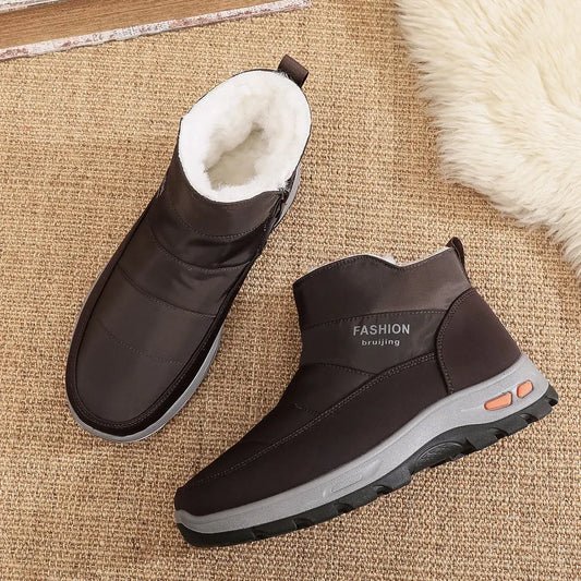 🔥【39-45】👟Zapatos de invierno para hombre hechos de puro algodón más terciopelo y pelo grueso.
