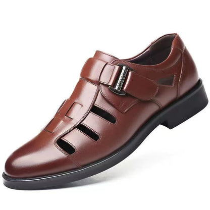 【Utolsó napi különleges ajánlat】👞 Stílusos és kényelmes valódi bőr férfi szandálok, ideálisak tavaszra/nyárra.