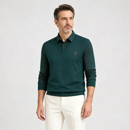 👔Rebajas de fin de año🔥【M-4XL】Conjunto de dos piezas de cachemir premium para hombre, cálido y versátil.