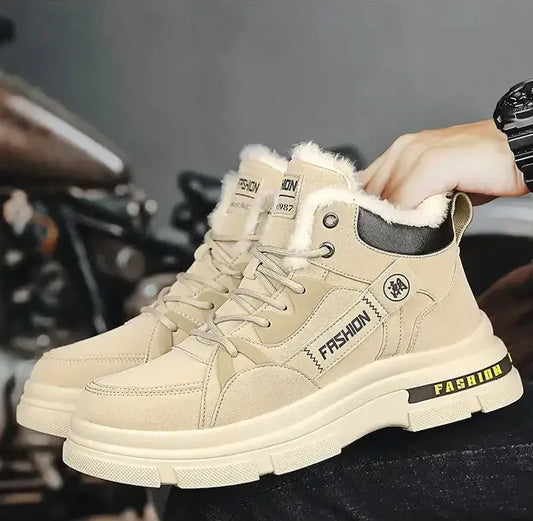 👞【Descuento 50 % por tiempo limitado】【】Nuevas botas Martin de invierno para hombre con forro grueso de felpa