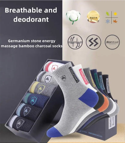 😍🧦【10 pares】2026 nuevos calcetines desodorantes de algodón absorbentes para el sudor para hombres