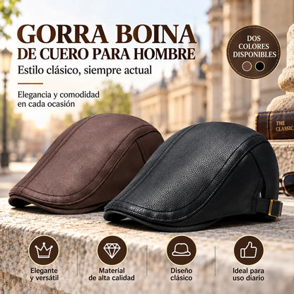 🐏【56-60CM】 Gorro de piel de oveja de tamaño ajustable para hombre.