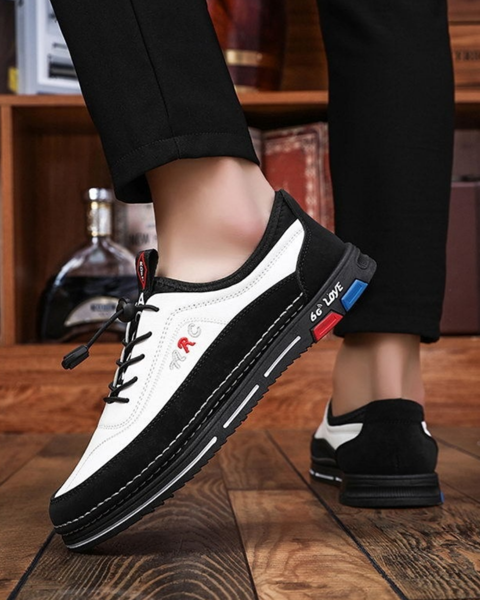 💯🔥【39-48】Muške ležerne poslovne cipele izrađene su od vodootporne i otporne na mrlje kože s mekim potplatom za udobno nošenje.