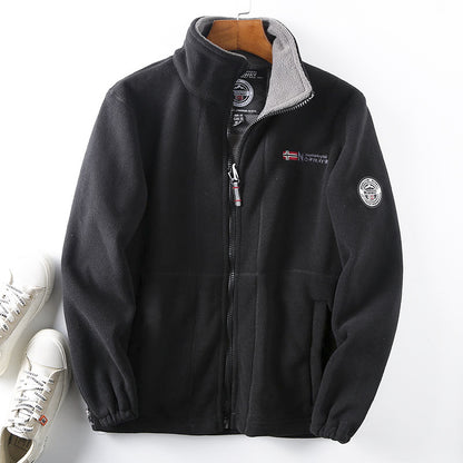 【XS-3XL】Abrigo de lana gruesa para hombre con forro de felpa, tallas grandes, cálido y cómodo para otoño e invierno.