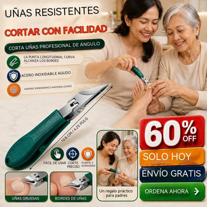 🔥【50%OFF】🔥 Cortaúñas antisalpicaduras con borde inclinado de 25° (juego de 3 piezas)