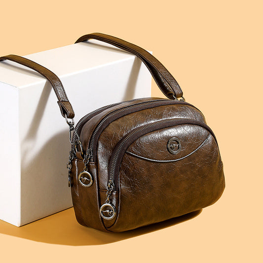 👜 2026 Nuevo bolso de hombro de cuero genuino de gran capacidad