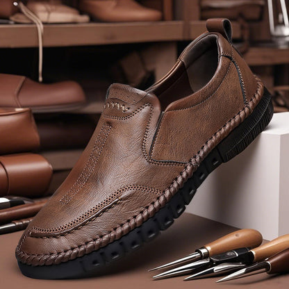 👍【Piel de vacuno auténtica de primera calidad】Zapatos casuales de moda para hombre