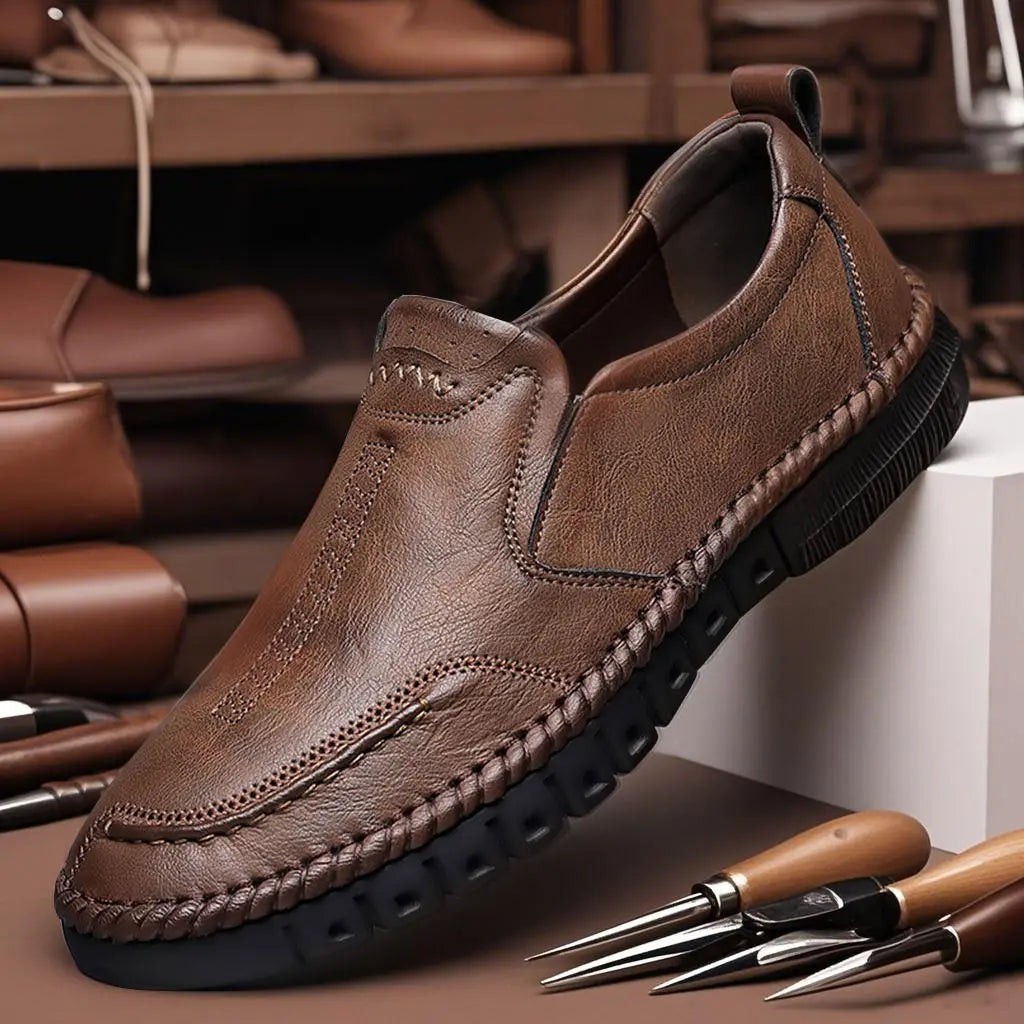 👍【Piel de vacuno auténtica de primera calidad】Zapatos casuales de moda para hombre