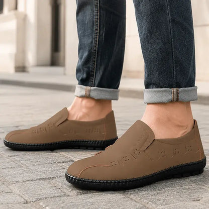 【38-44】Zapatos casuales de cuero genuino transpirables para hombre
