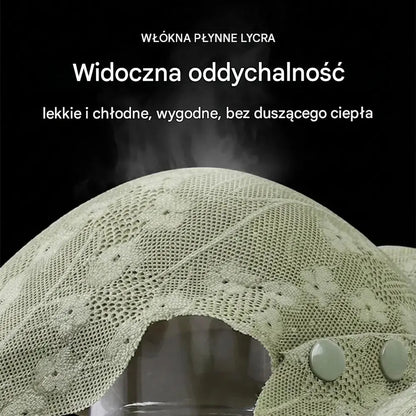 😍【3-częściowy zestaw】1 zestaw 109 złBiustonosz damski bez fiszbin z guzikami z przodu ❤️【40-100 kg】