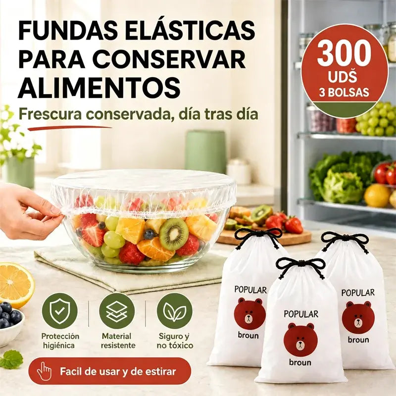 🍽️Funda de plástico antibacteriana extragrande y gruesa apta para uso alimentario