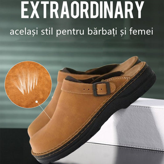 ✨[39-48] 😎Δερμάτινες παντόφλες με μαλακές σόλες