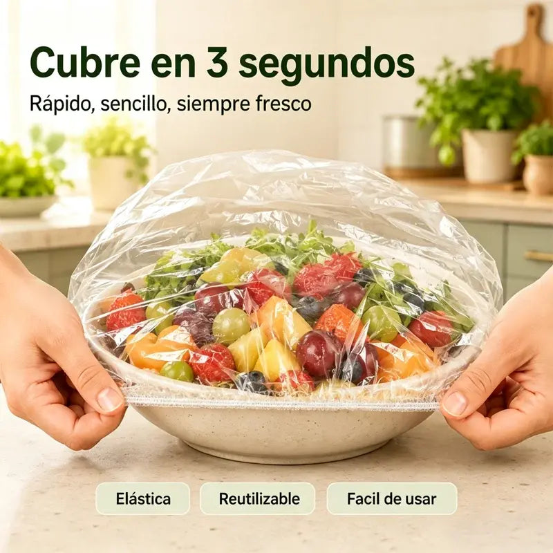🍽️Funda de plástico antibacteriana extragrande y gruesa apta para uso alimentario